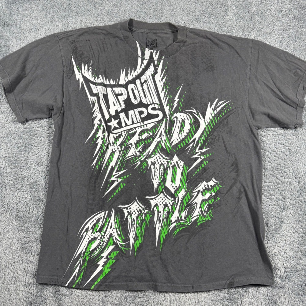 Tapout MPS‎ Graphic T Shirt Mens XL Ready To Battle Spell Out